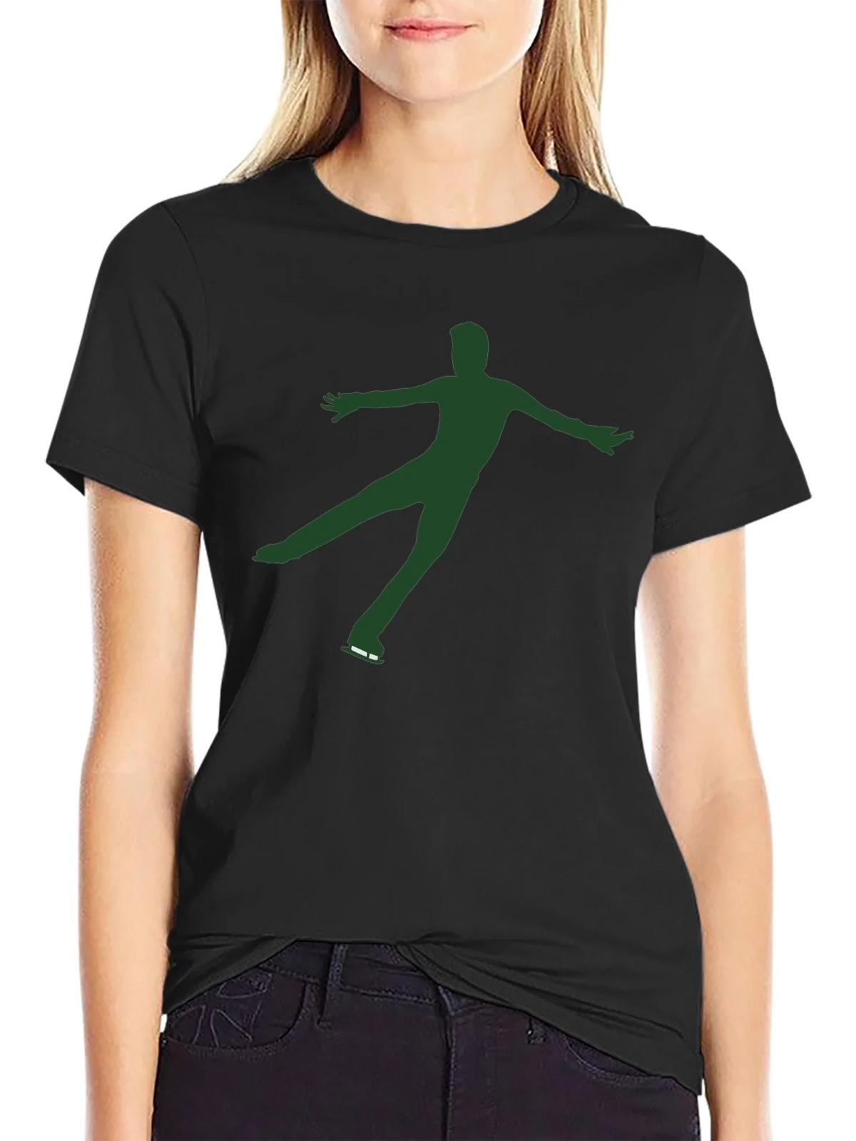 Figure Skater Graphic Tee - Black product image 2
