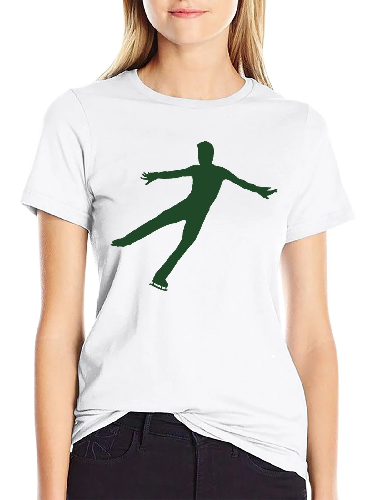 Figure Skater Graphic Tee - Black product image 7
