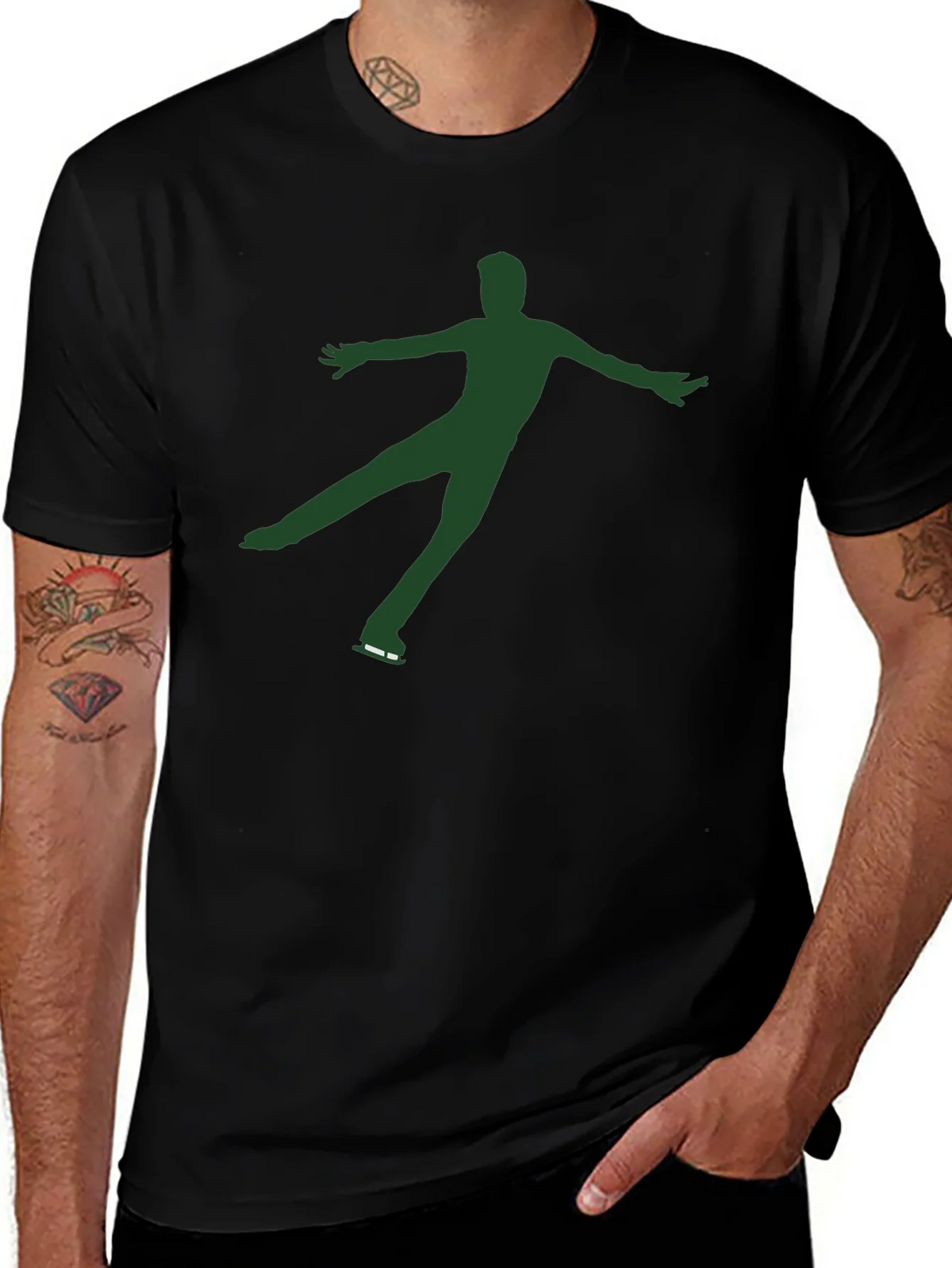 Figure Skater Graphic Tee - Black product image 1