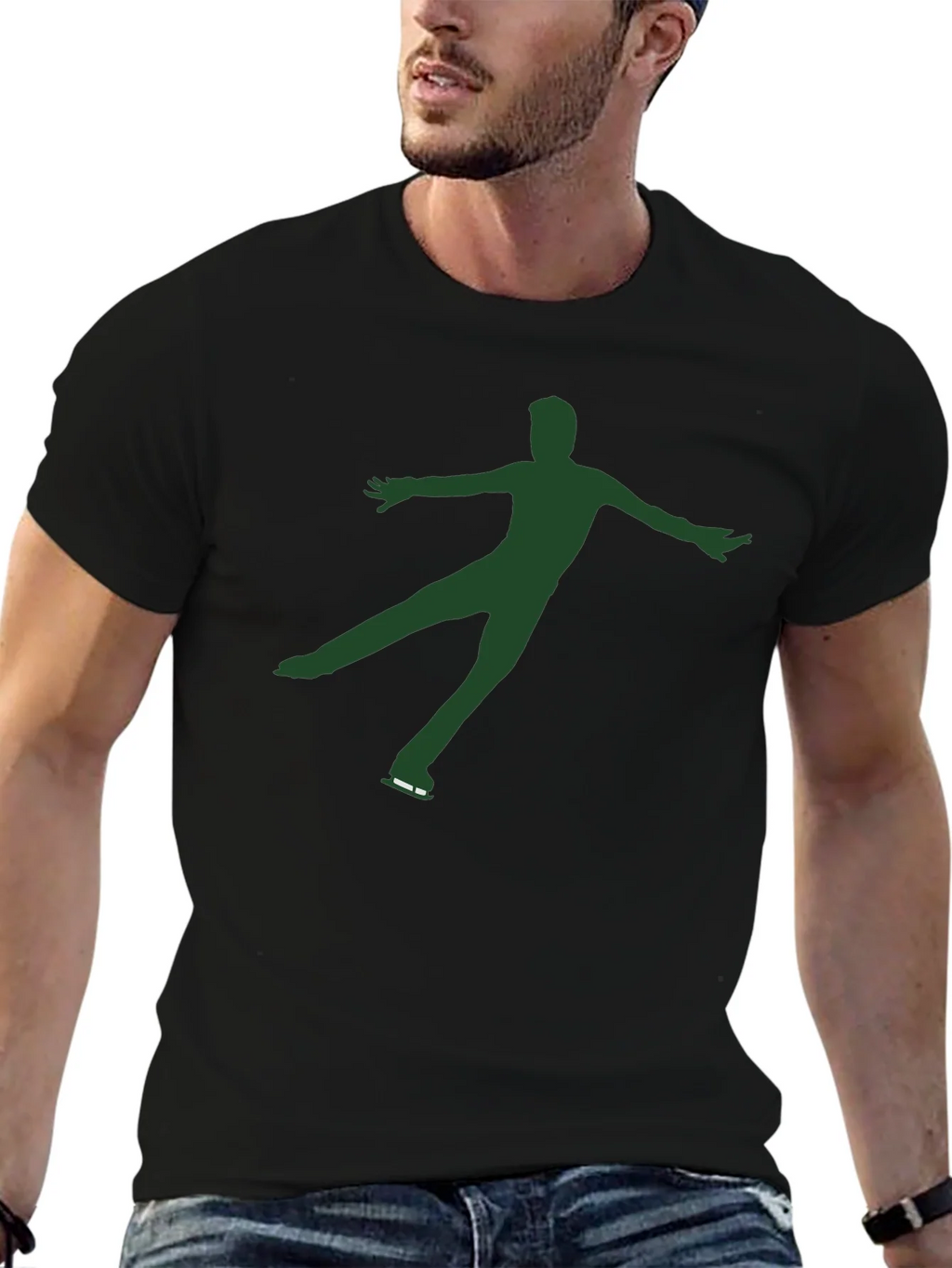 Figure Skater Graphic Tee - Black product image 5