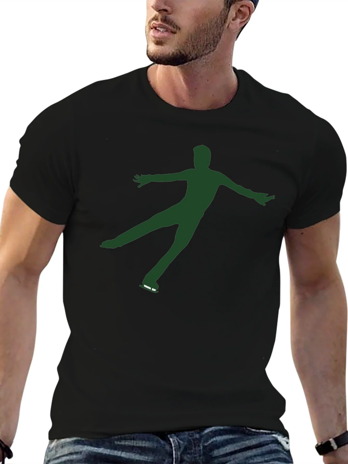 Figure Skater Graphic Tee - Black product image 5