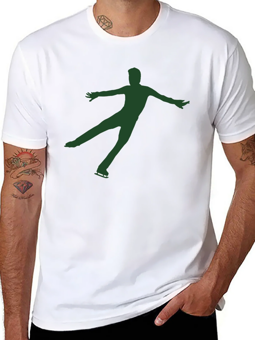 Figure Skater Graphic Tee - Black product image 6