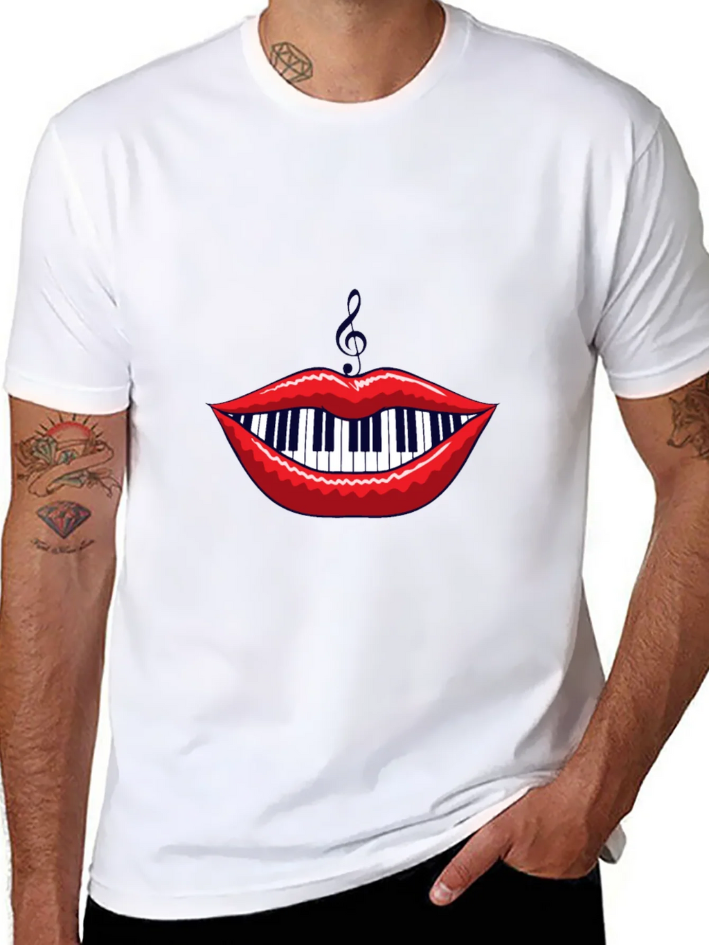 Musical Lips Graphic Tee product image 7
