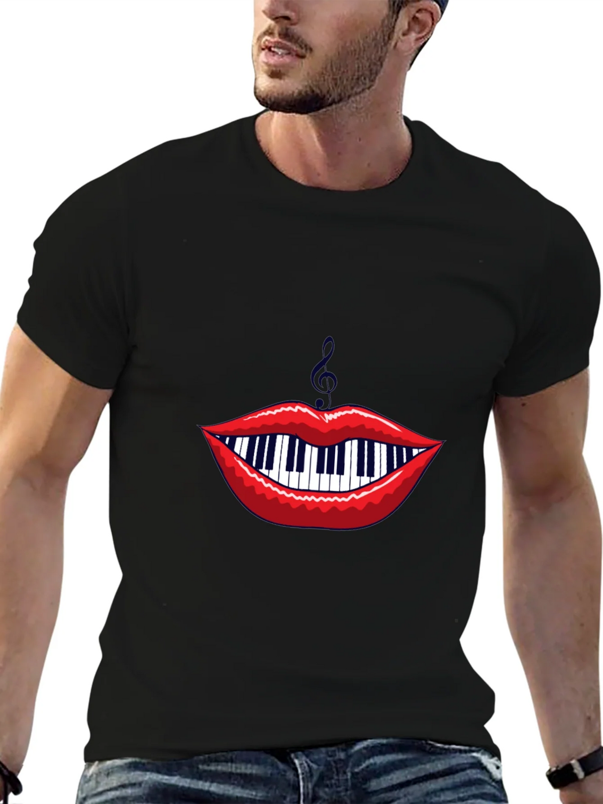 Musical Lips Graphic Tee product image 6