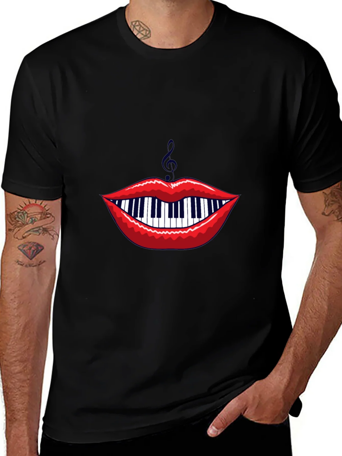 Musical Lips Graphic Tee product image 1
