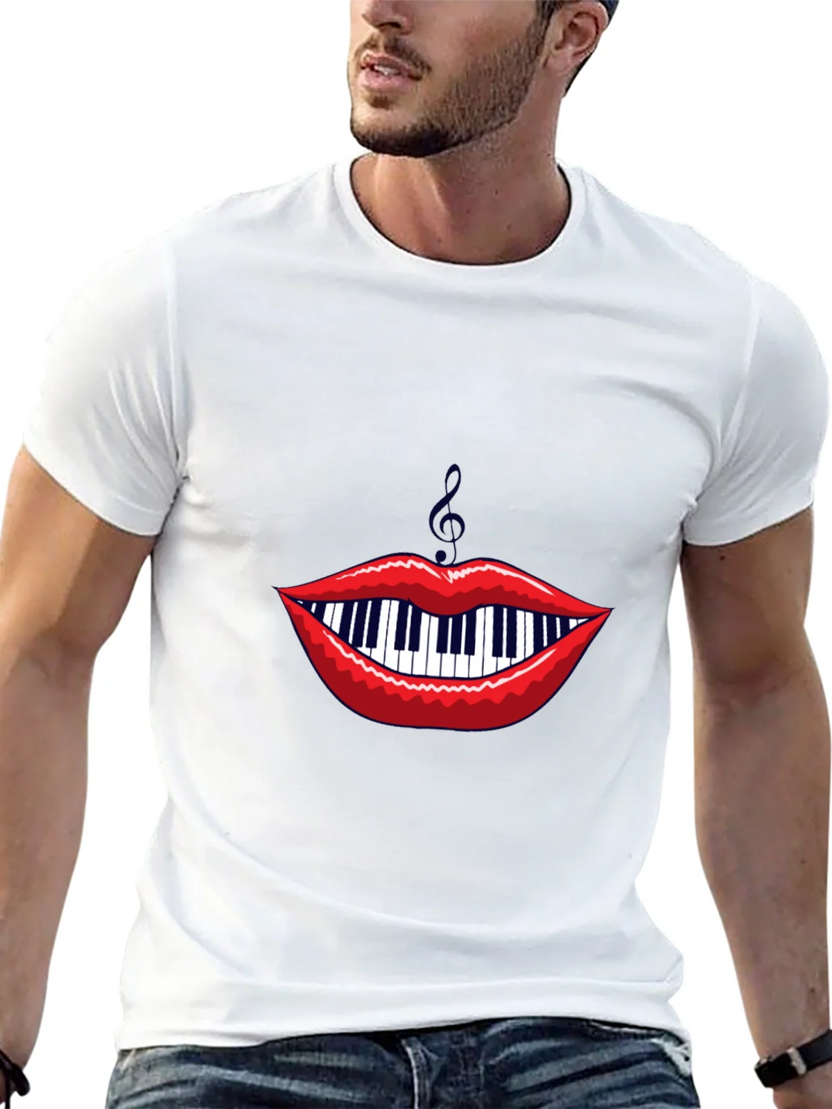 Musical Lips Graphic Tee product image 12