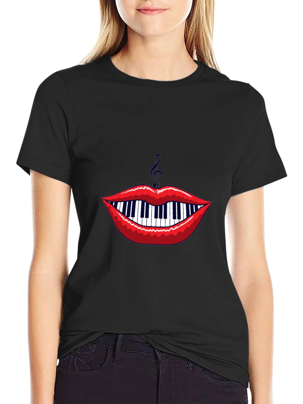 Musical Lips Graphic Tee product image 2