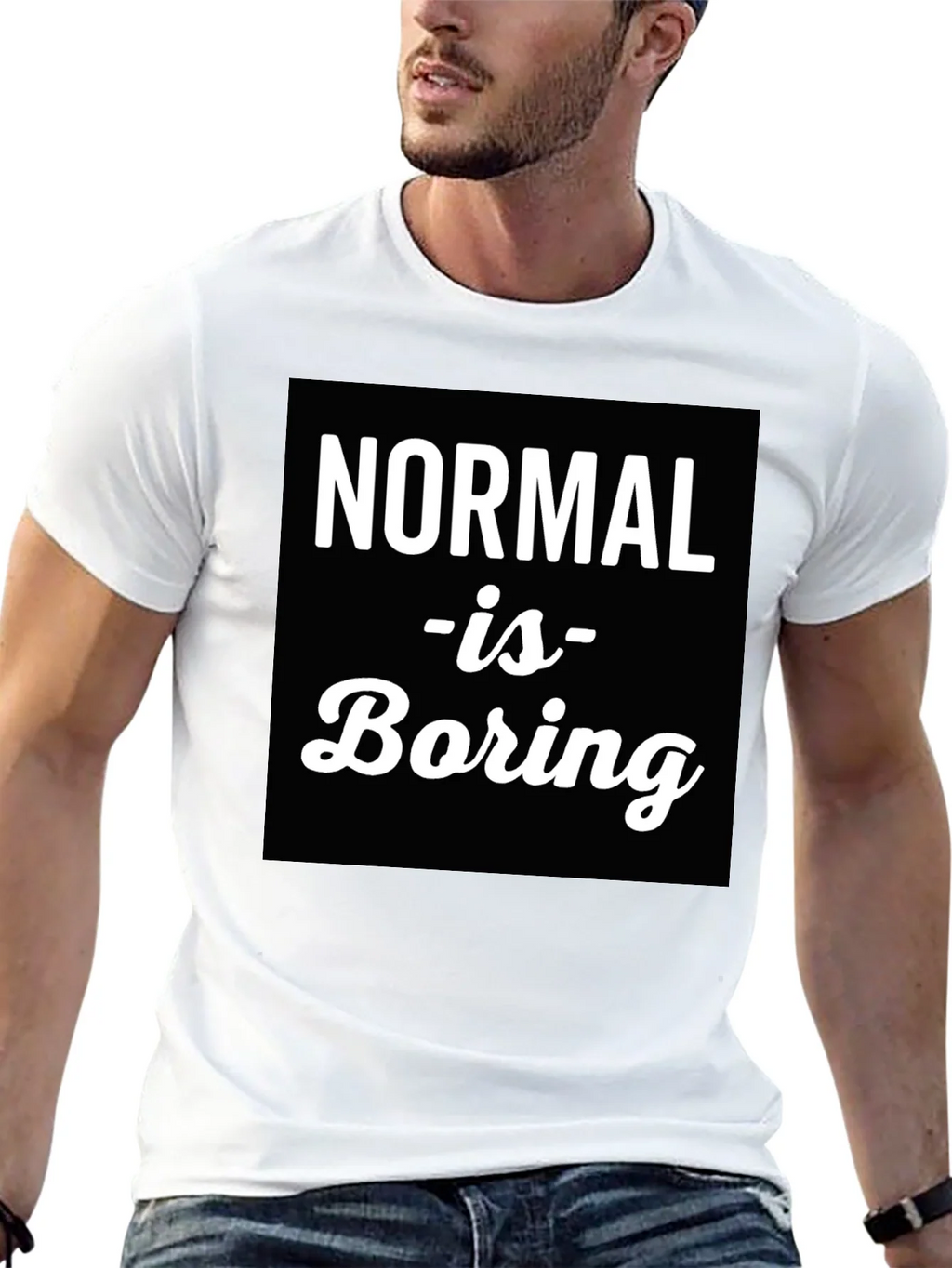 Normal is Boring Graphic Tee product image 12
