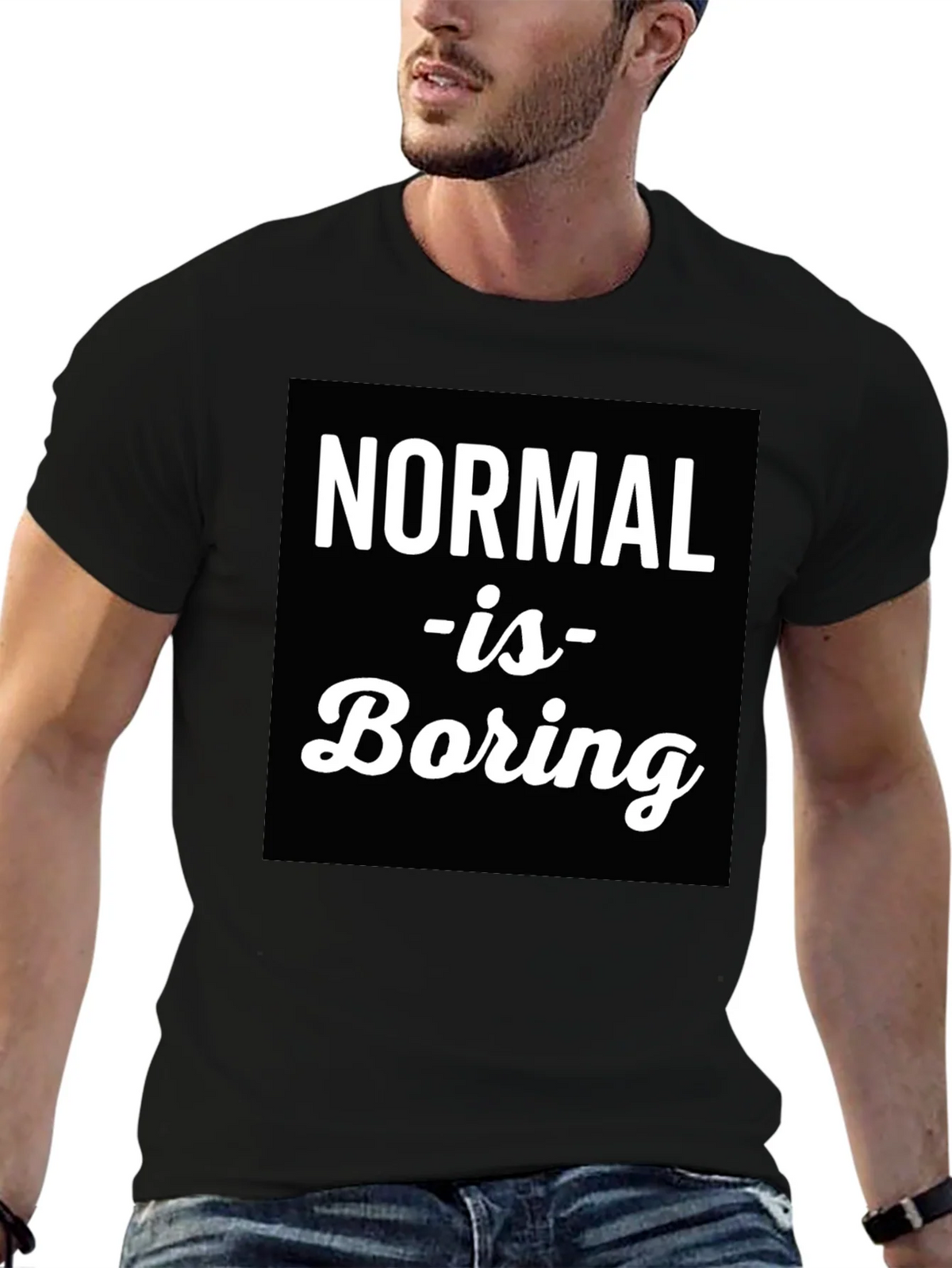 Normal is Boring Graphic Tee product image 6