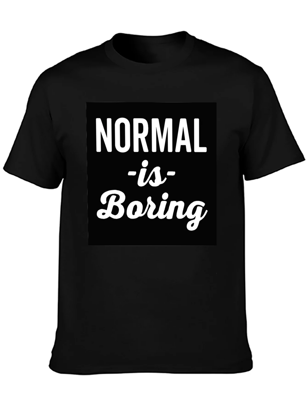 Normal is Boring Graphic Tee product image 3