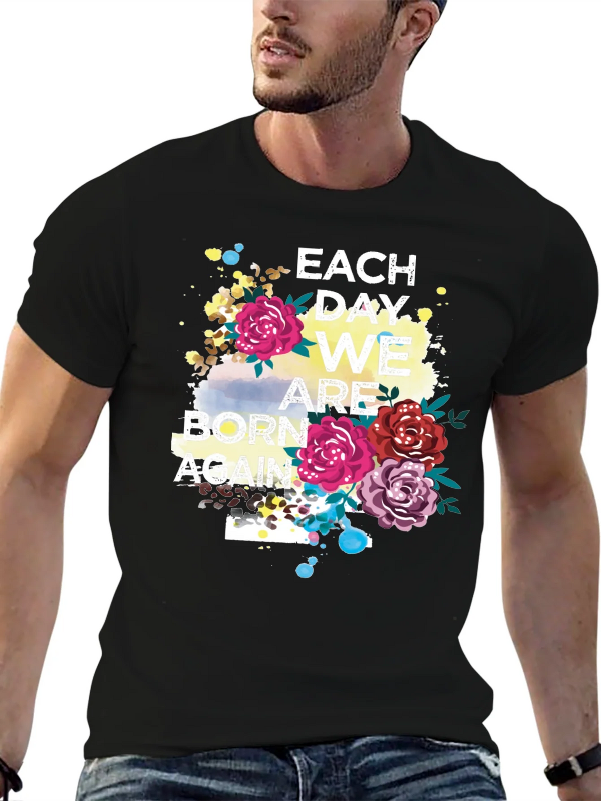 Each Day We Are Born Again Graphic Tee product image 6