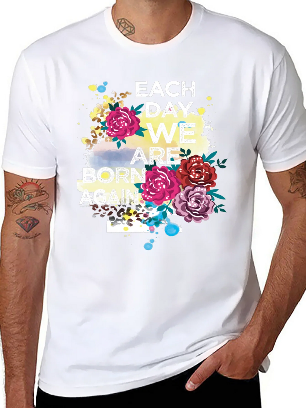 Each Day We Are Born Again Graphic Tee product image 7