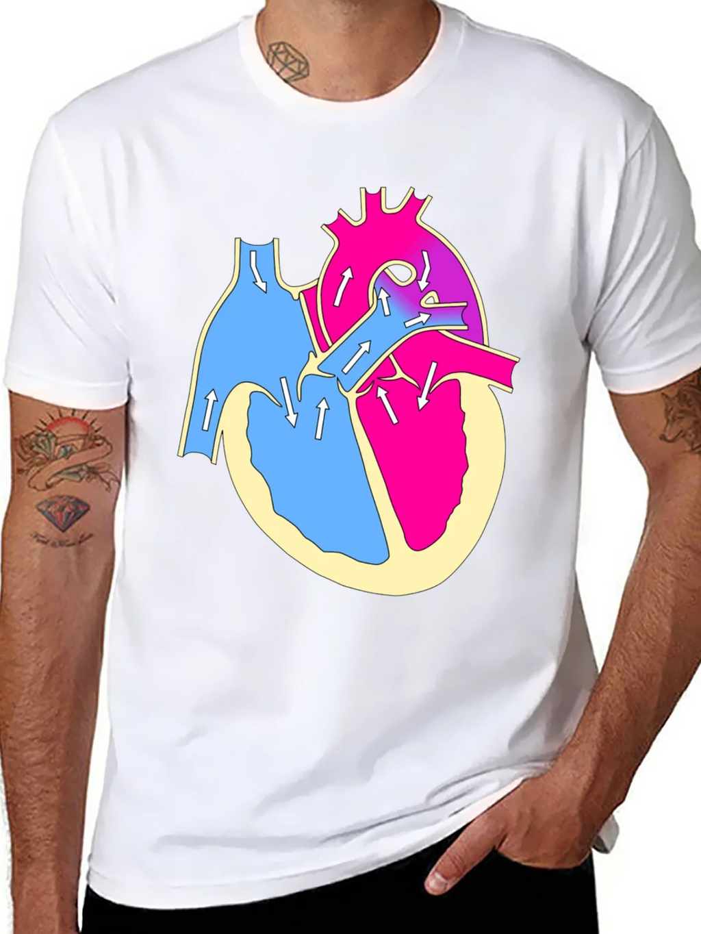 Anatomical Heart T-Shirt - Bold Graphic Tee product image 2