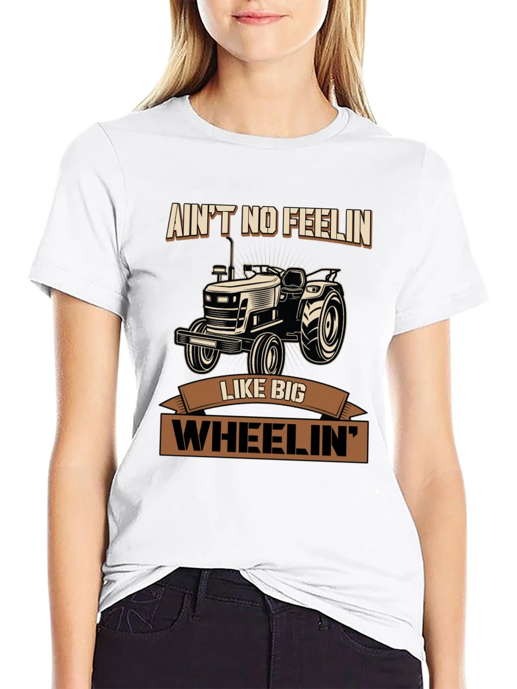 Aint No Feelin Like Big Wheelin Tractor Graphic Tee product image 8