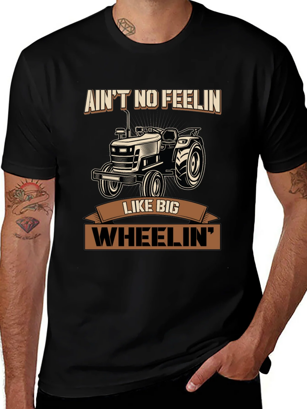 Aint No Feelin Like Big Wheelin Tractor Graphic Tee product image 1