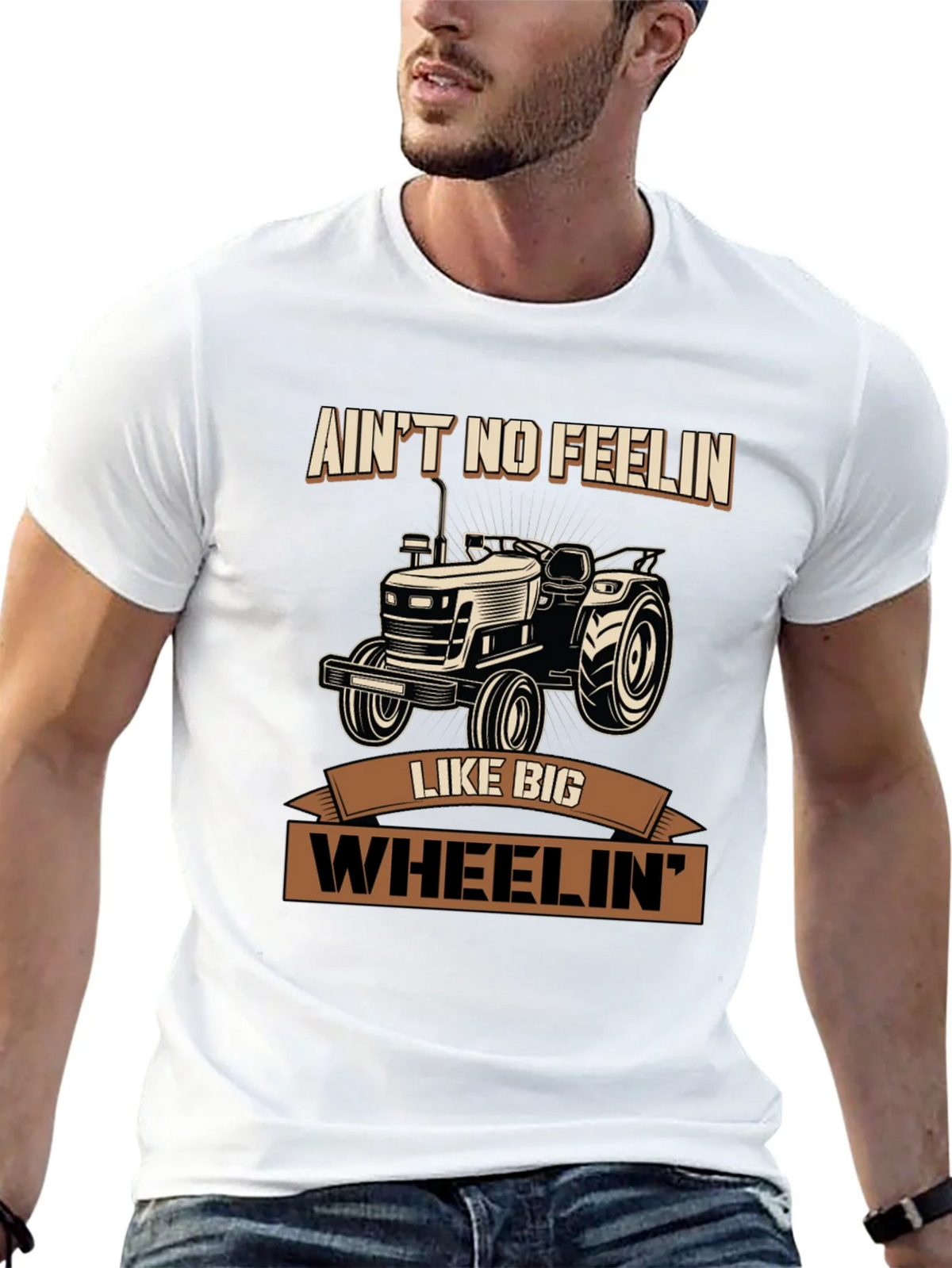 Aint No Feelin Like Big Wheelin Tractor Graphic Tee product image 12