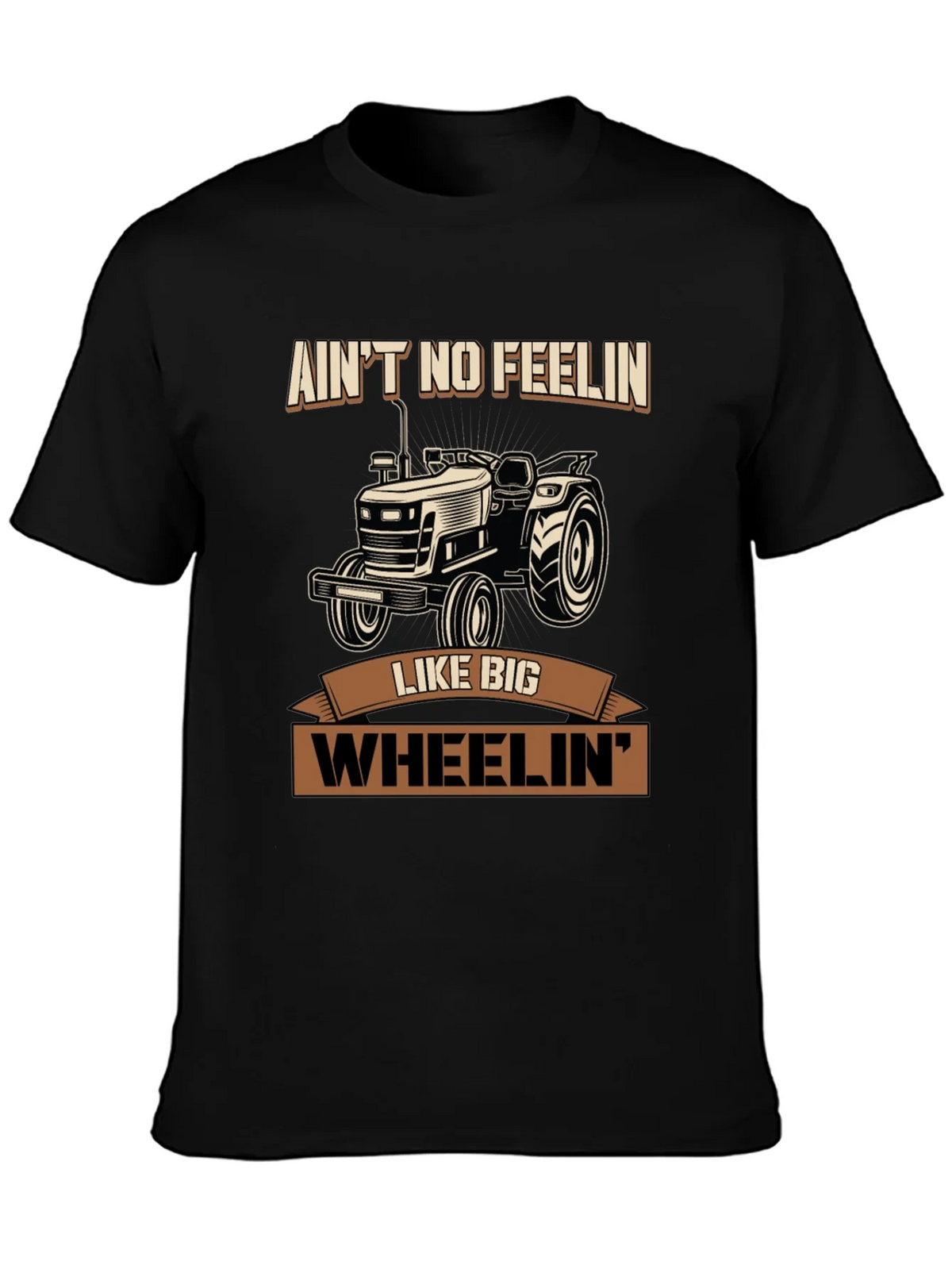 Aint No Feelin Like Big Wheelin Tractor Graphic Tee product image 3