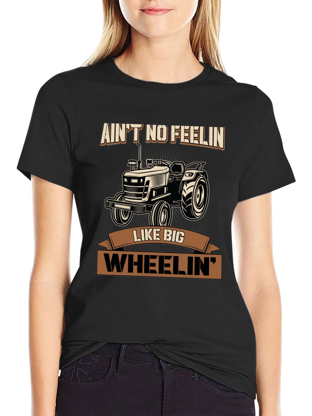 Aint No Feelin Like Big Wheelin Tractor Graphic Tee product image 2