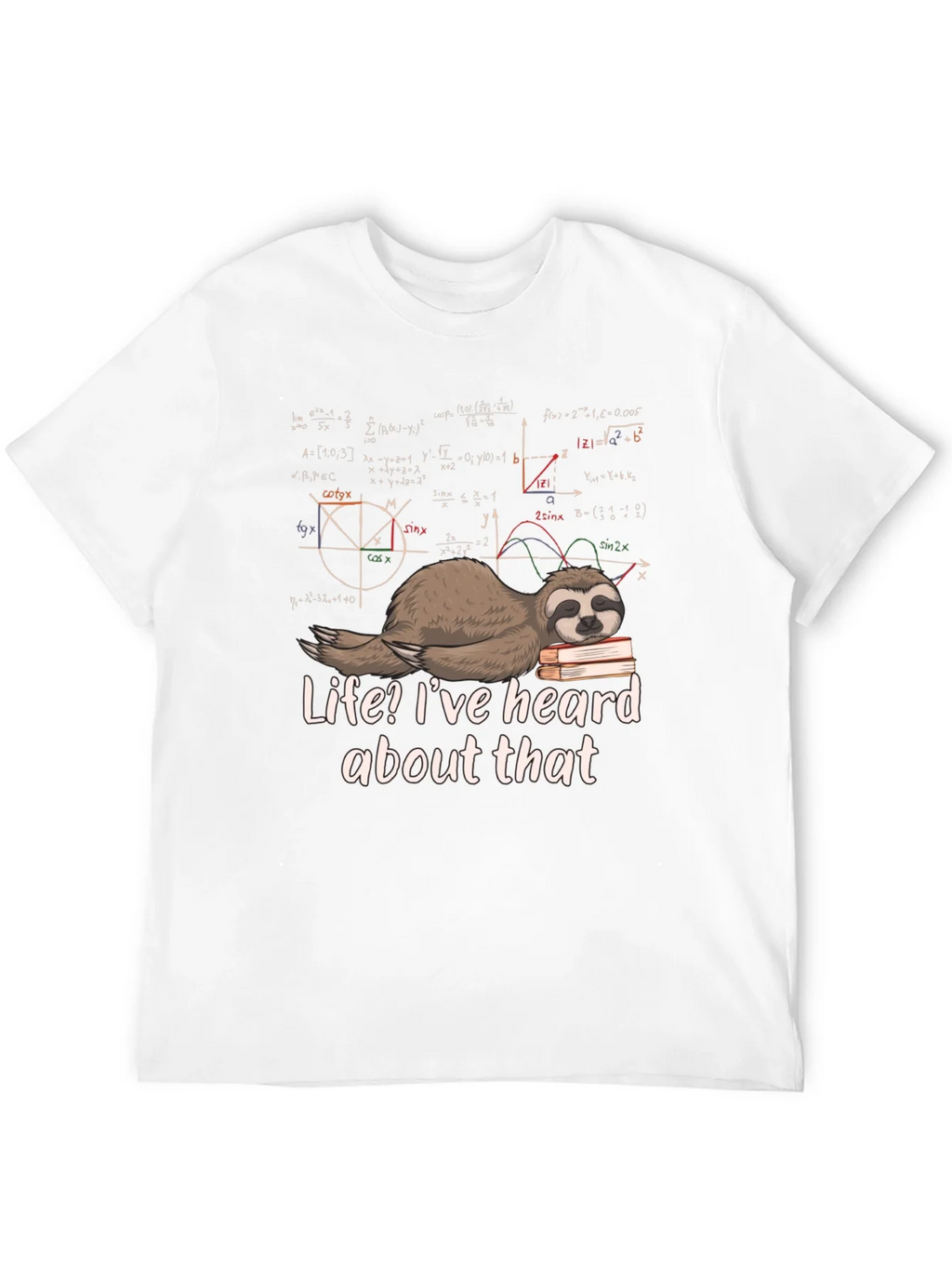 Math Sloth T-Shirt - Funny Lazy Geek Tee product image 11