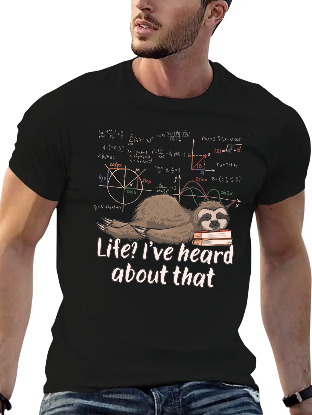 Math Sloth T-Shirt - Funny Lazy Geek Tee product image 6