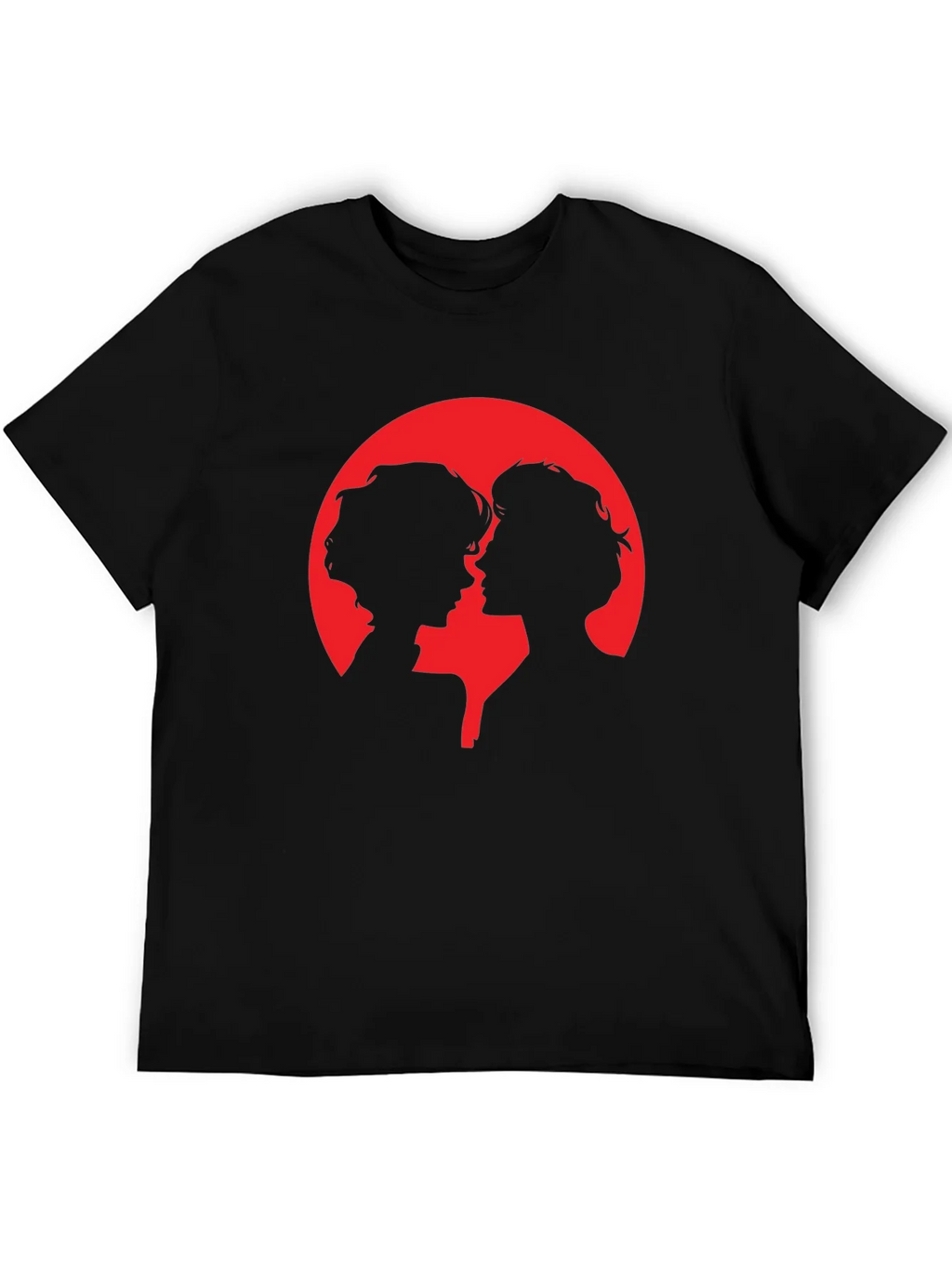 Silhouette Couple Graphic Tee - Black product image 5
