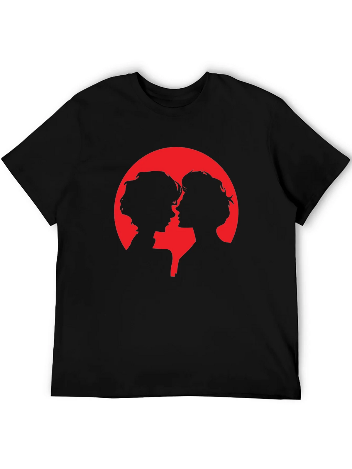 Silhouette Couple Graphic Tee - Black product image 5