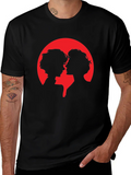 Silhouette Couple Graphic Tee - Black product image 1