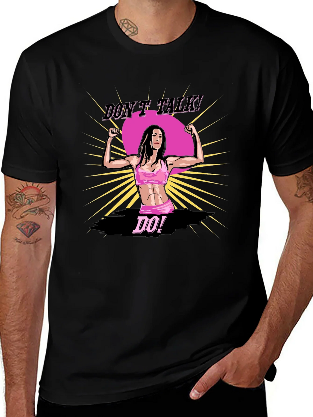Dont Talk Do! Fitness Graphic T-Shirt product image 1