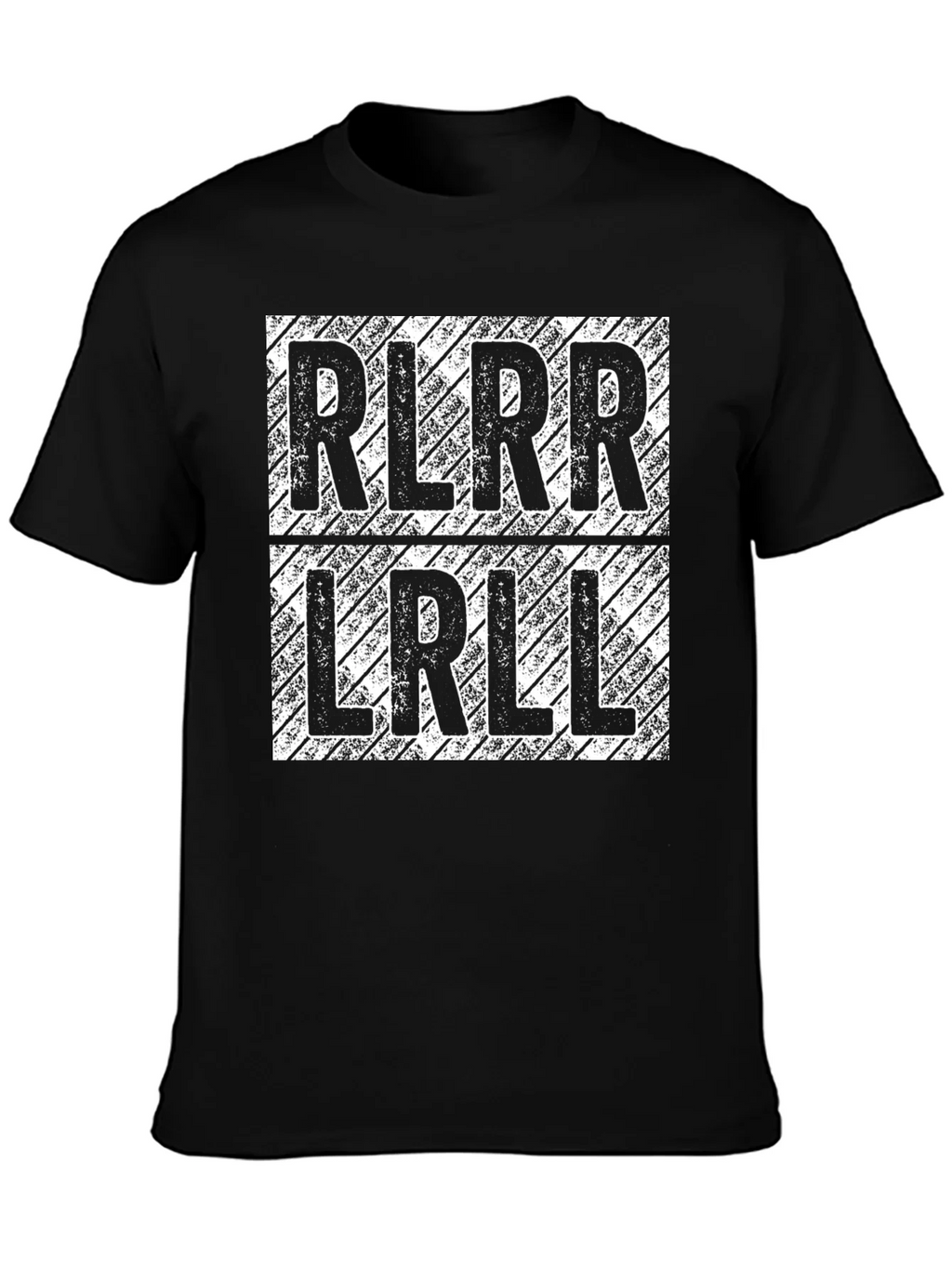 RLRR LRLL Drumming T-Shirt - Black Cotton Tee product image 3
