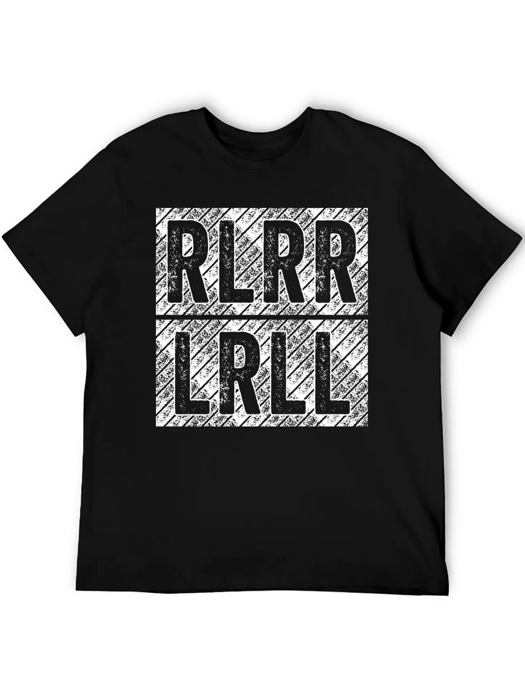RLRR LRLL Drumming T-Shirt - Black Cotton Tee product image 5