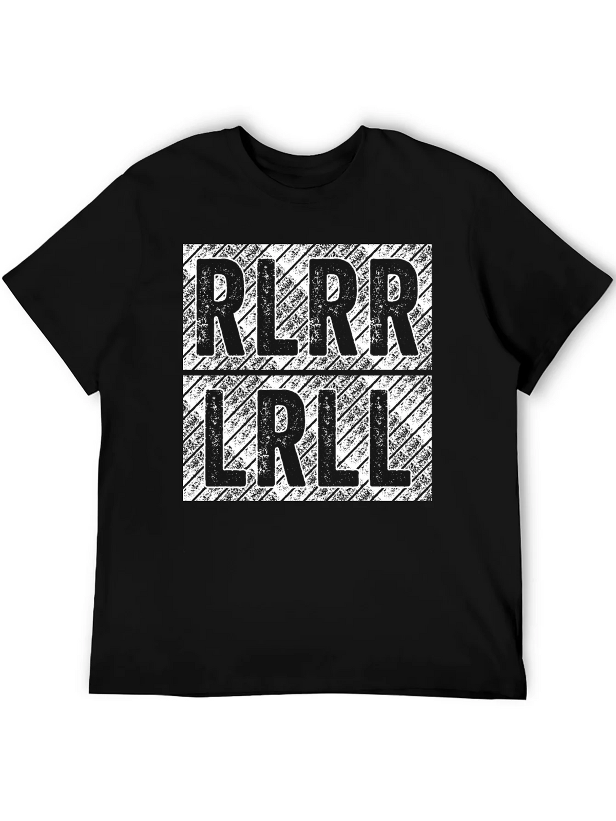 RLRR LRLL Drumming T-Shirt - Black Cotton Tee product image 5