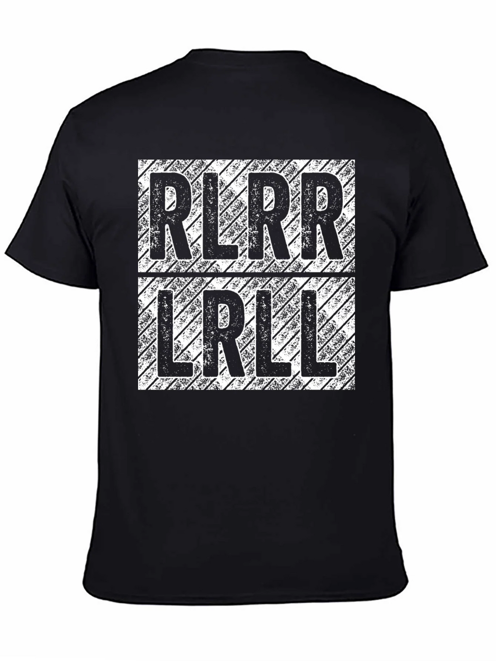 RLRR LRLL Drumming T-Shirt - Black Cotton Tee product image 4