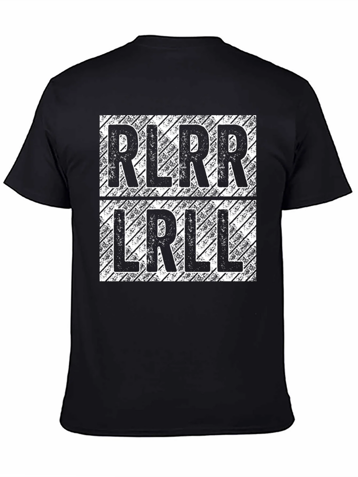 RLRR LRLL Drumming T-Shirt - Black Cotton Tee product image 4
