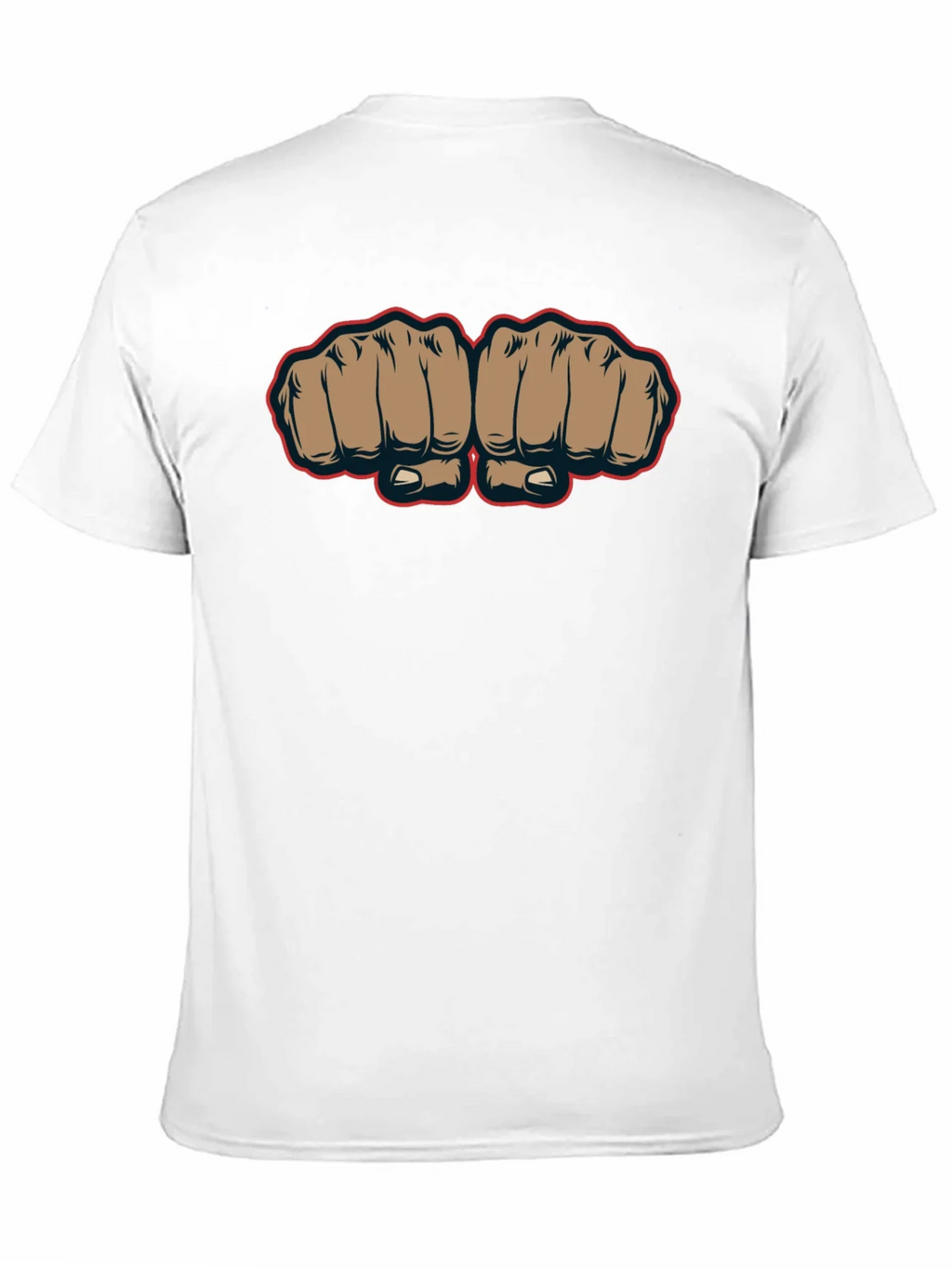 Fist Bump Graphic Tee - Black Crew Neck T-Shirt product image 4