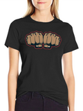 Fist Bump Graphic Tee - Black Crew Neck T-Shirt product image 1