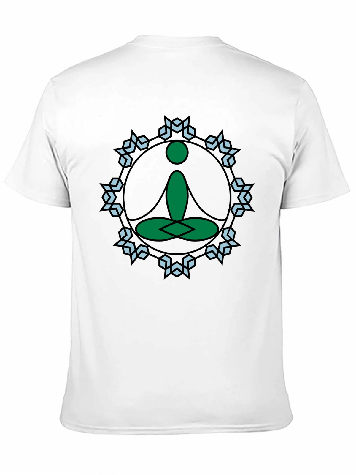 Meditate Tee: Green Lotus Position Graphic product image 10