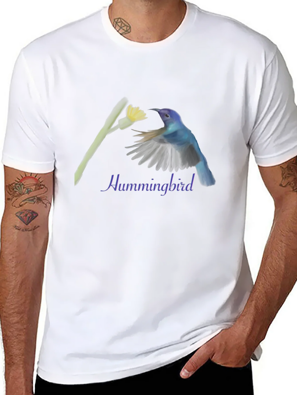 Hummingbird Graphic T-Shirt - Unique Bird Design product image 7