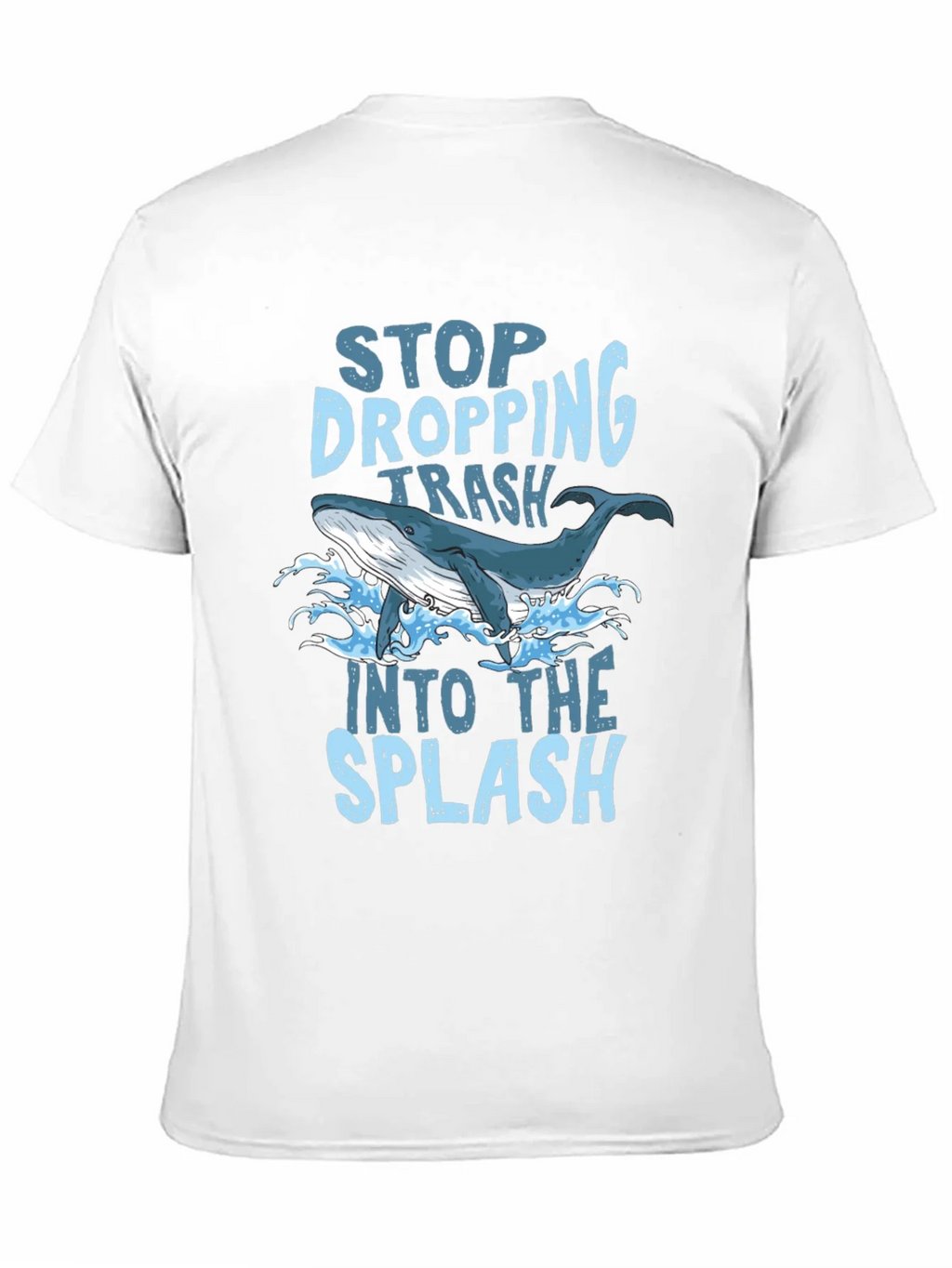 Stop Dropping Trash Whale Graphic T-Shirt product image 10
