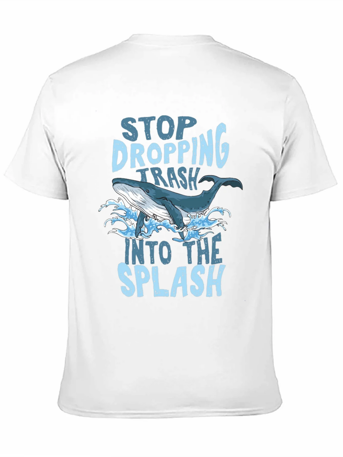 Stop Dropping Trash Whale Graphic T-Shirt product image 10