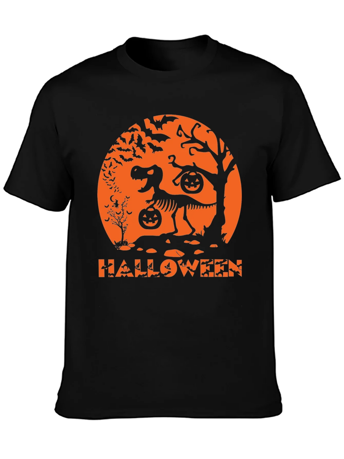 Halloween Dinosaur Skeleton T-Shirt product image 3
