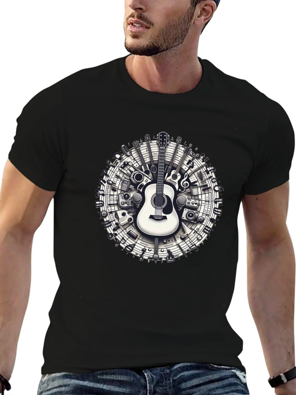 Musical Instruments Circle Graphic Tee product image 6