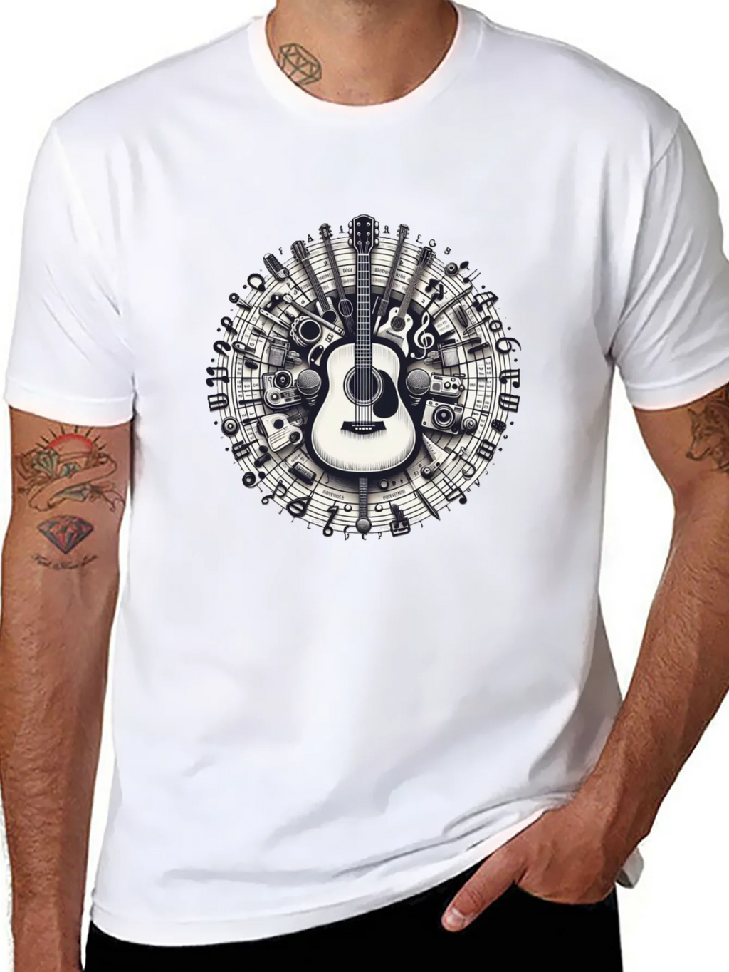 Musical Instruments Circle Graphic Tee product image 7
