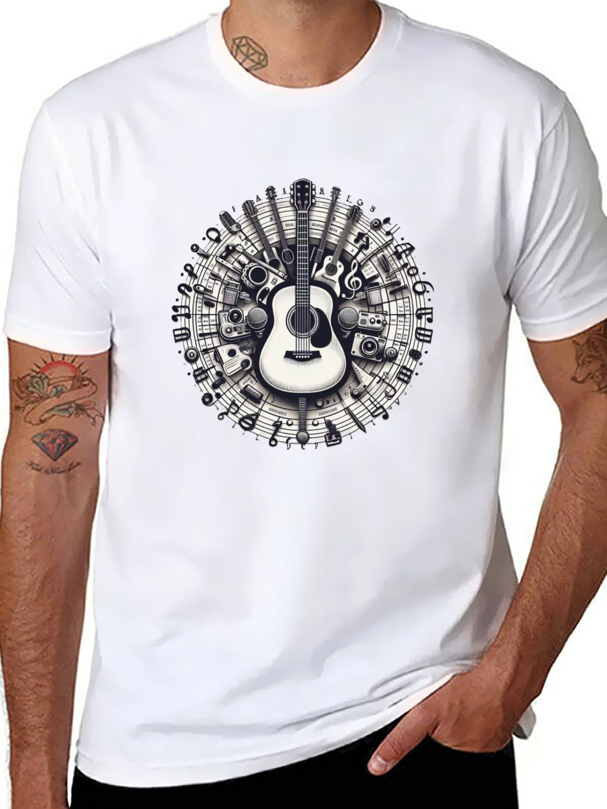 Musical Instruments Circle Graphic Tee product image 7