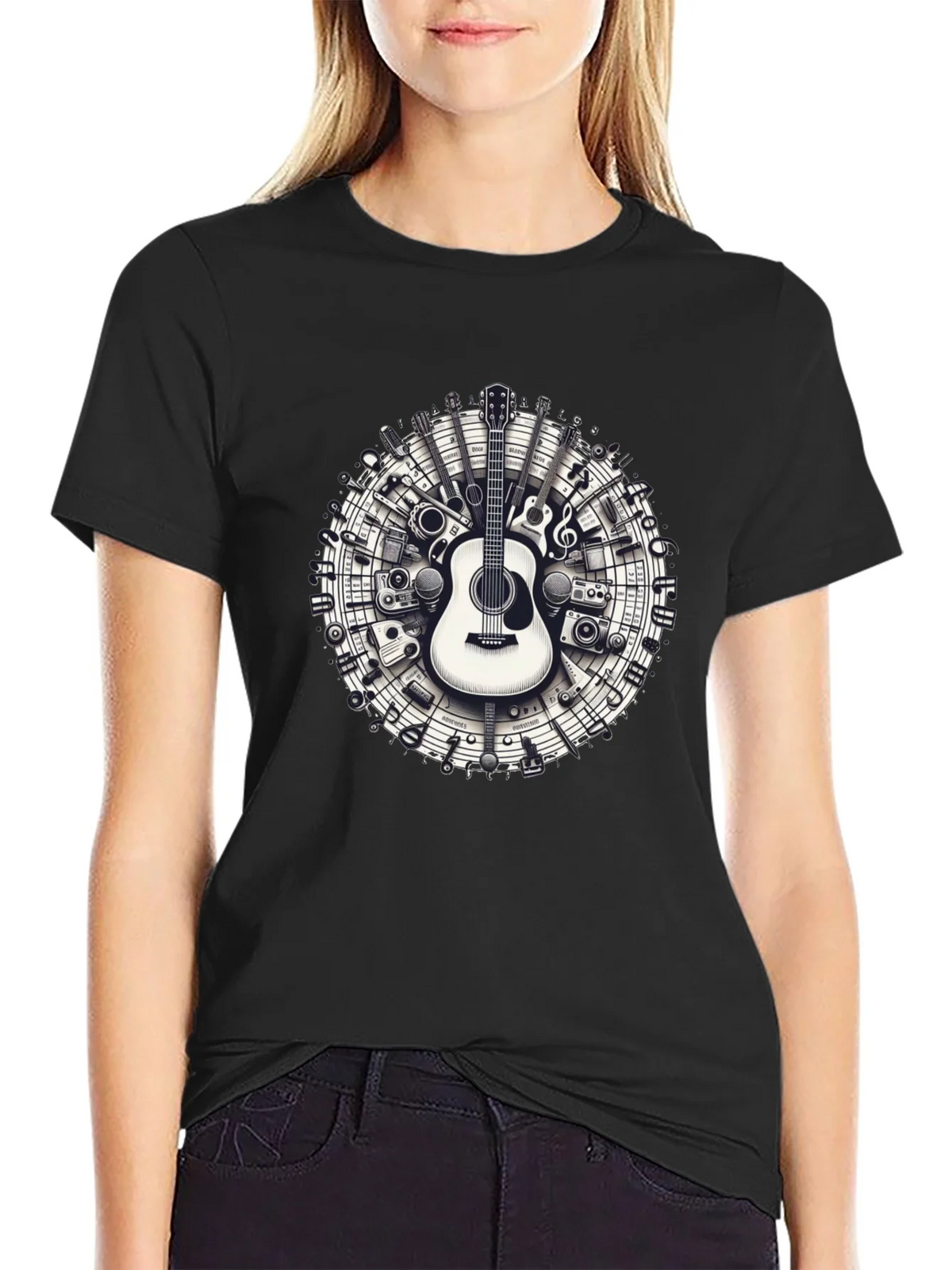 Musical Instruments Circle Graphic Tee product image 2