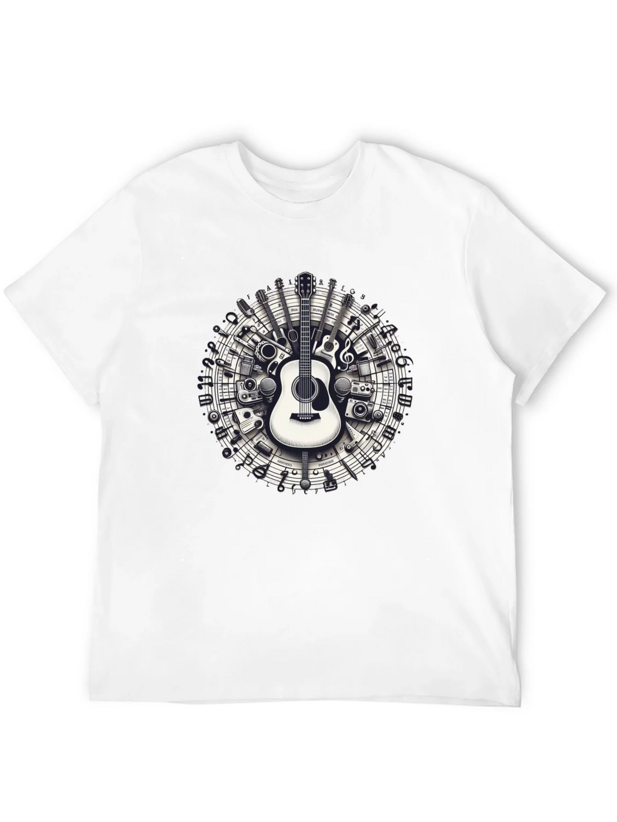Musical Instruments Circle Graphic Tee product image 11