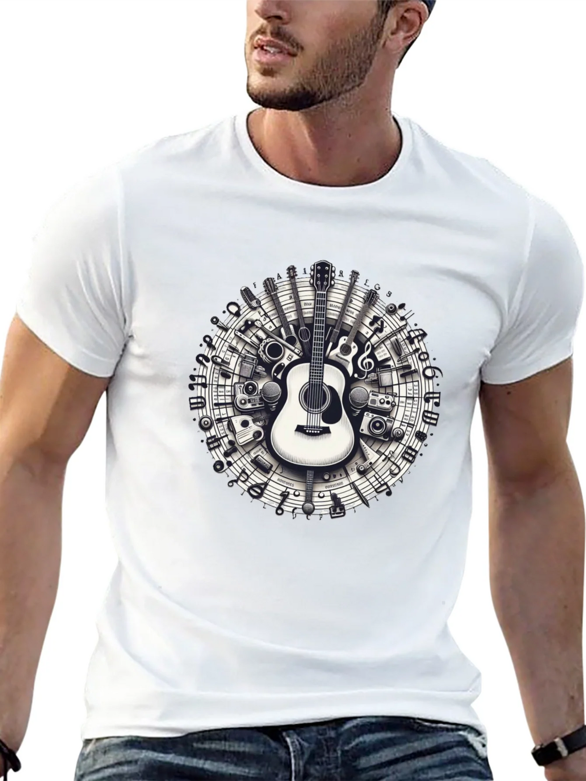 Musical Instruments Circle Graphic Tee product image 12