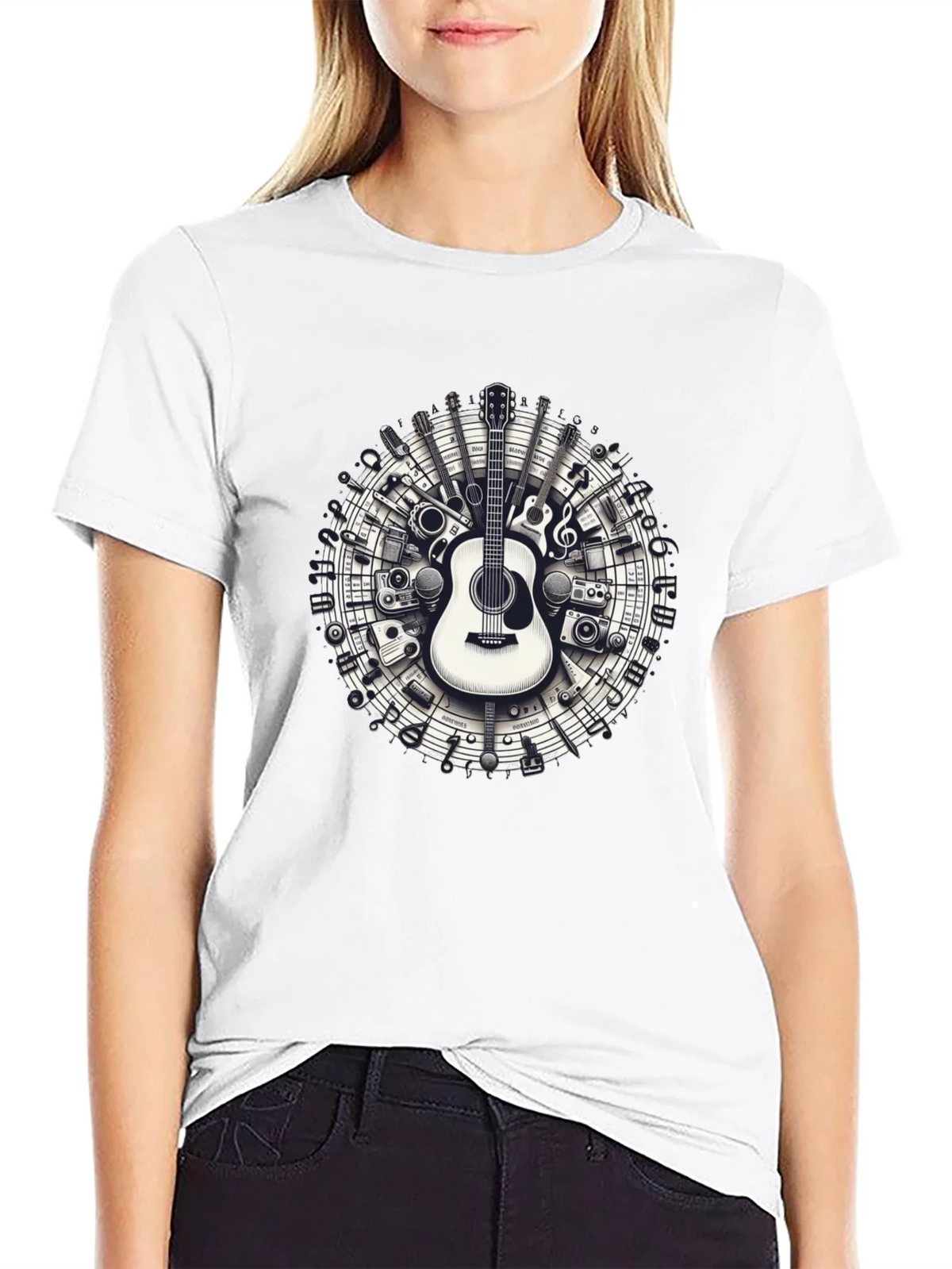 Musical Instruments Circle Graphic Tee product image 8