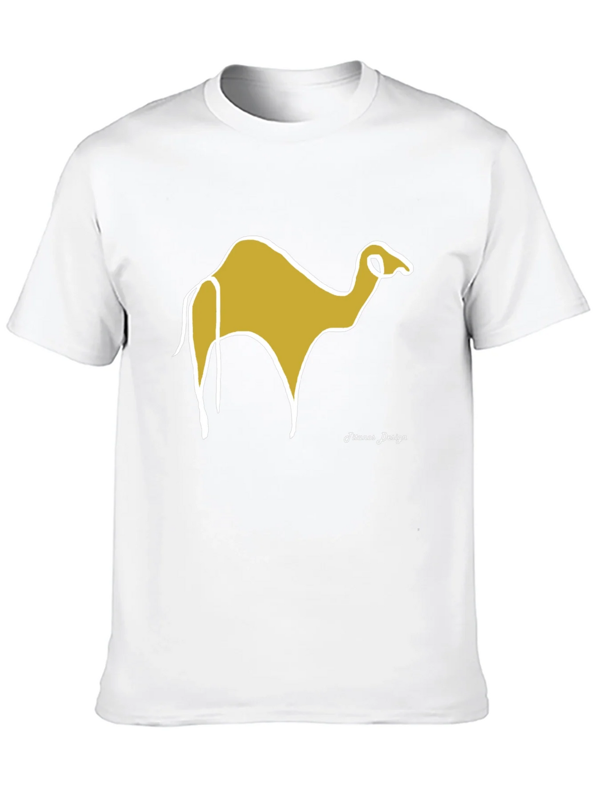 Camel Graphic Tee - Black Cotton Casual product image 7