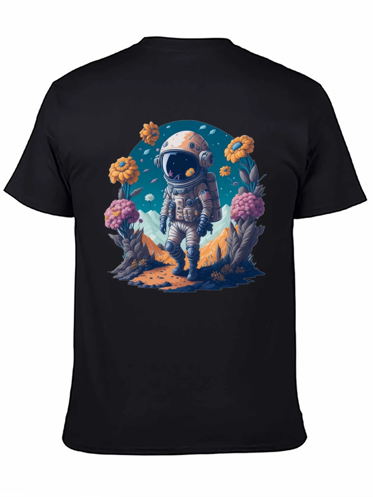 Astronaut in Bloom T-Shirt - Space Adventure Apparel product image 4