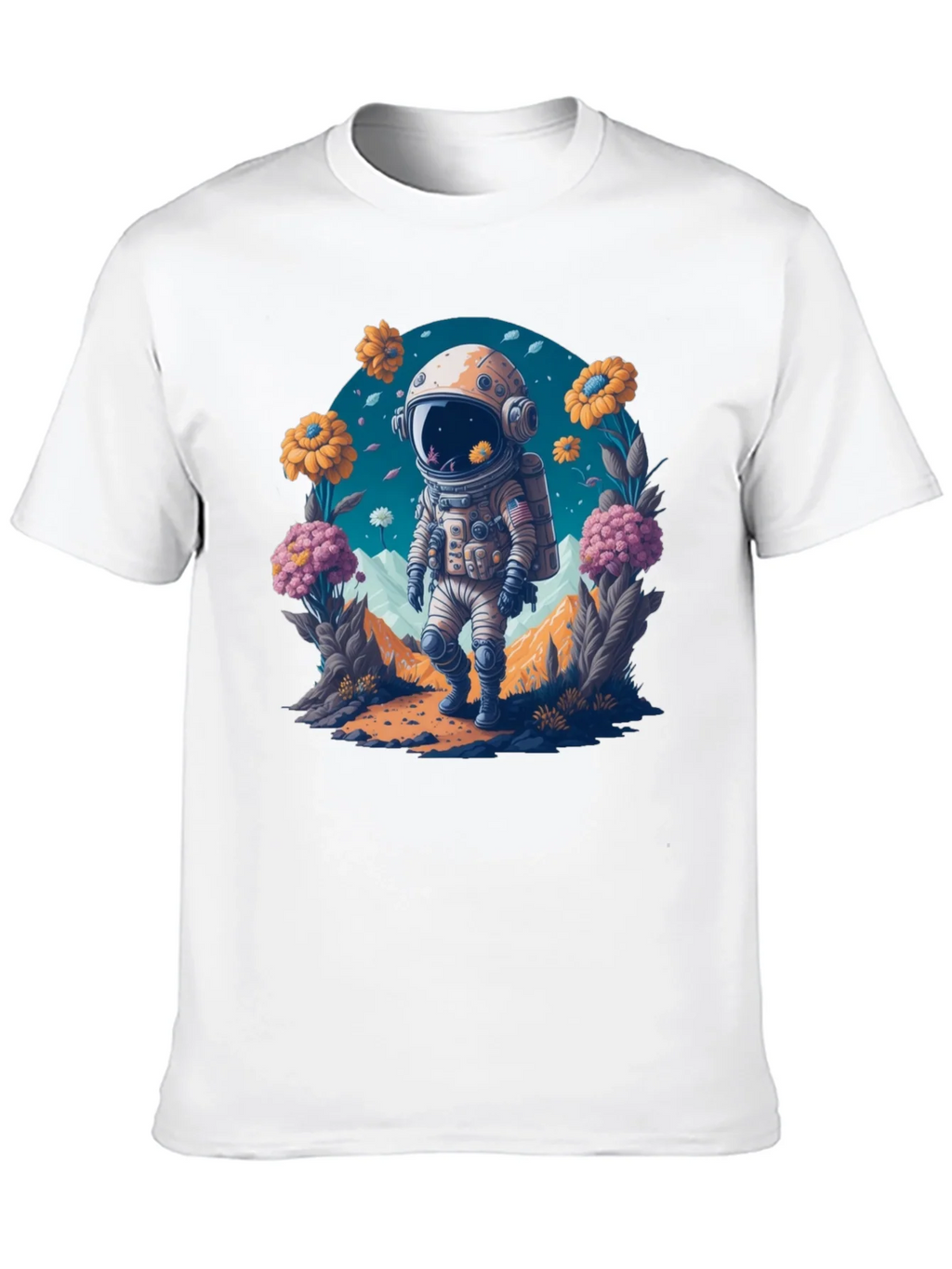Astronaut in Bloom T-Shirt - Space Adventure Apparel product image 9